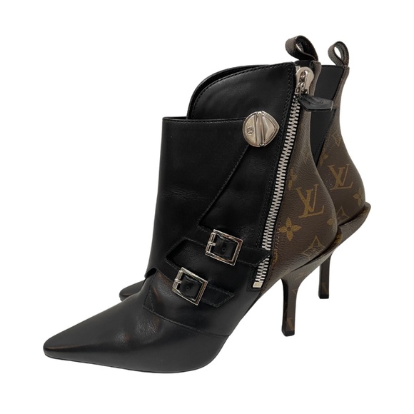 LAST DAY Rare Louis Vuitton Monogram Janet Ankle Boots - Picture 1 of 6